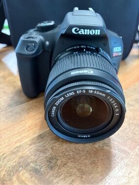 Canon EOS Rebel T6 DSLR Camera with 18-55mm Lens - Black